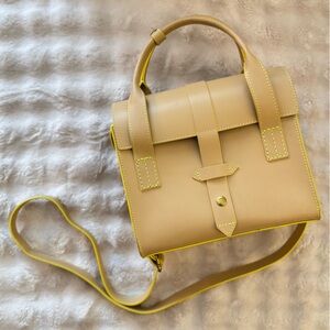 Tan Leather Shoulder Bag